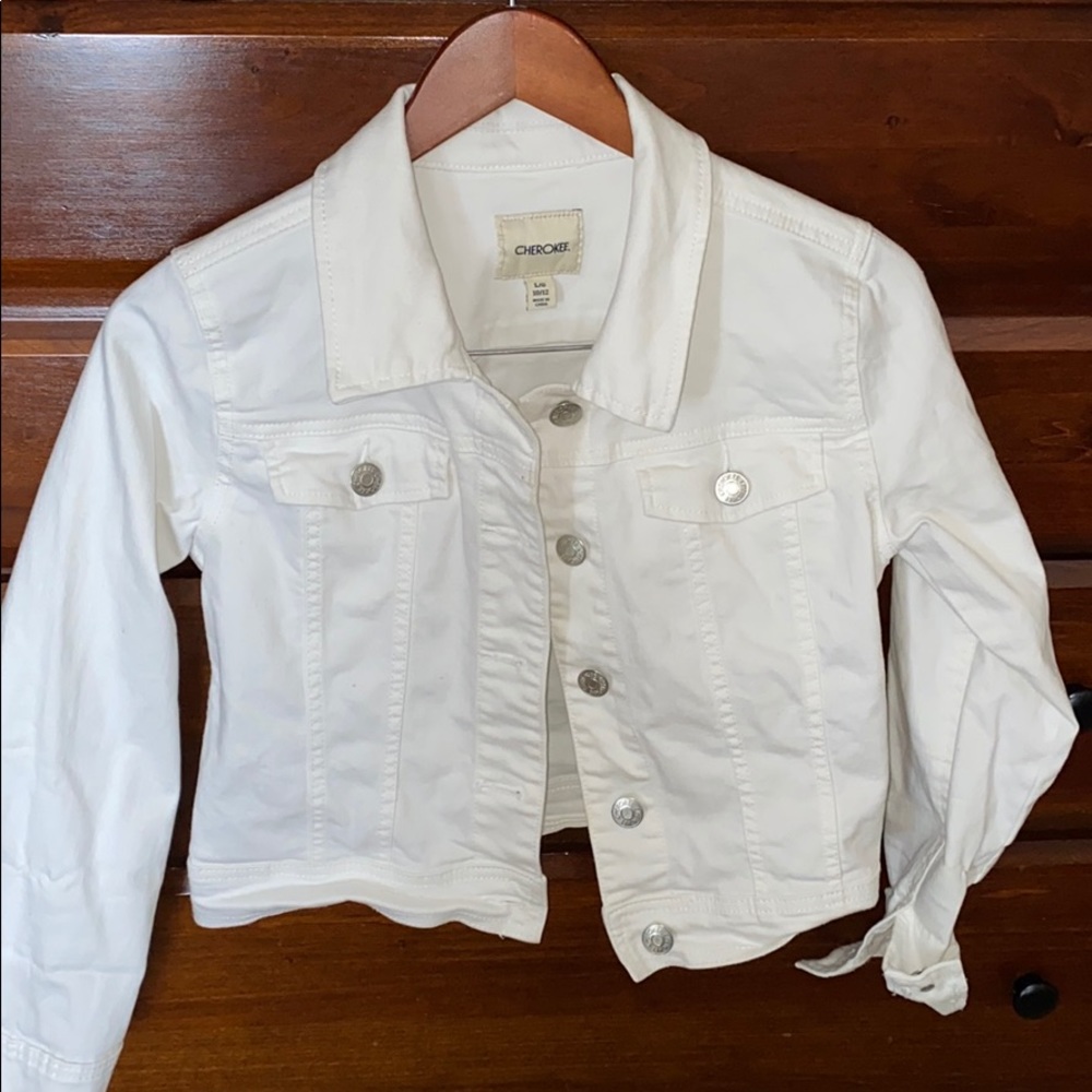 white denim jacket
